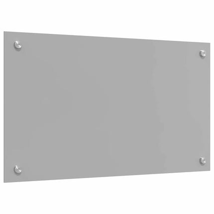 Köksskydd 2 pcs Ljusgrå 70 x 40 cm härdat glas