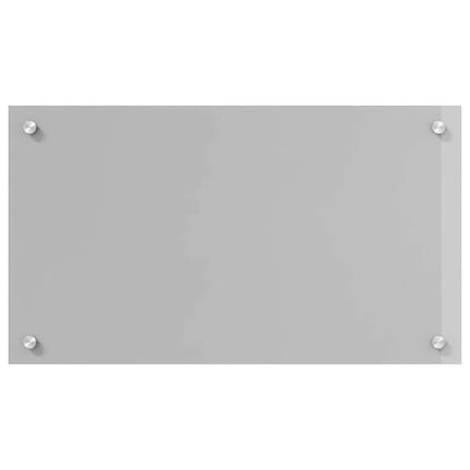 Köksskydd 2 st Ljusgrå 70 x 40 cm härdat glas