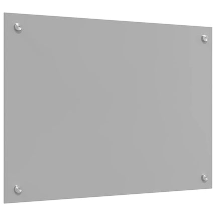 Köksskydd 2 pcs Ljusgrå 70 x 50 cm härdat glas