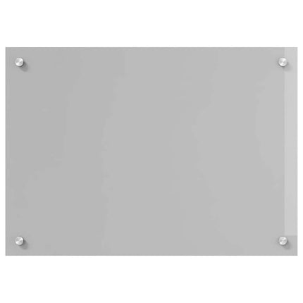 Köksskydd 2 st Ljusgrå 70 x 50 cm härdat glas