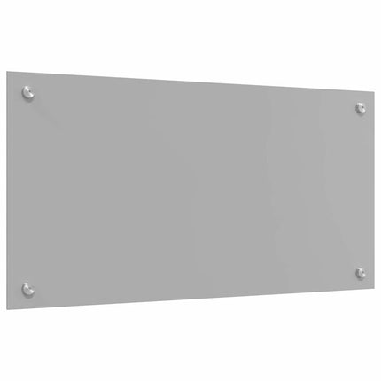Köksskydd 2 pcs Ljusgrå 80 x 40 cm härdat glas