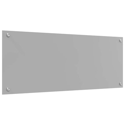 Köksskydd 2 pcs Ljusgrå 100 x 40 cm härdat glas