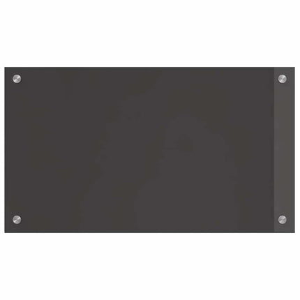 Köksskydd 2 pcs Mörkgrå 70 x 40 cm härdat glas