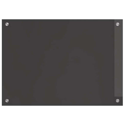 Köksskydd 2 pcs Mörkgrå 70 x 50 cm härdat glas
