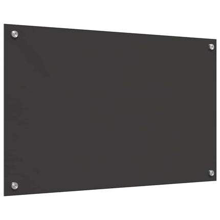 Köksskydd 2 pcs Mörkgrå 80 x 50 cm härdat glas