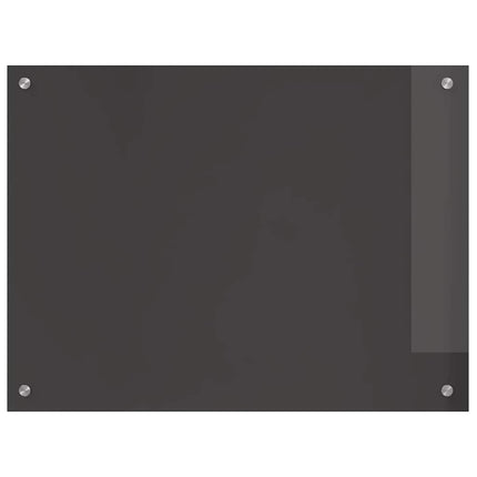 Köksskydd 2 pcs Mörkgrå 80 x 60 cm härdat glas