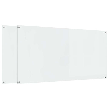 Köksskydd 2 pcs Transparent 120 x 60 cm härdat glas