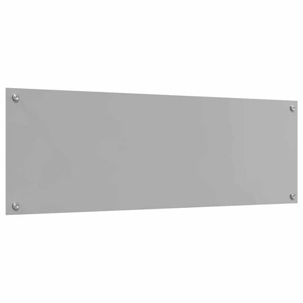 Köksskydd 2 pcs Ljusgrå 120 x 40 cm härdat glas