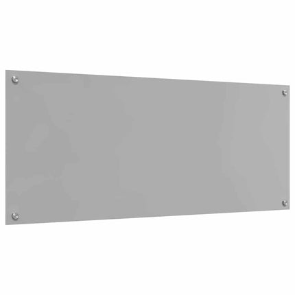 Köksskydd 2 pcs Ljusgrå 120 x 50 cm härdat glas