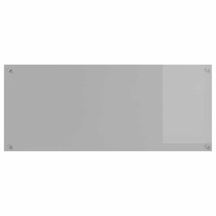 Köksskydd 2 pcs Ljusgrå 120 x 50 cm härdat glas