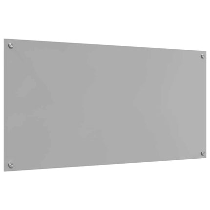 Köksskydd 2 pcs Ljusgrå 120 x 60 cm härdat glas