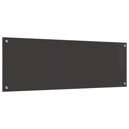 Köksskydd 2 pcs Mörkgrå 120 x 40 cm härdat glas