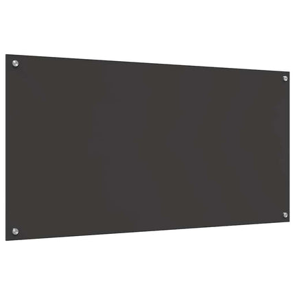 Köksskydd 2 pcs Mörkgrå 120 x 60 cm härdat glas