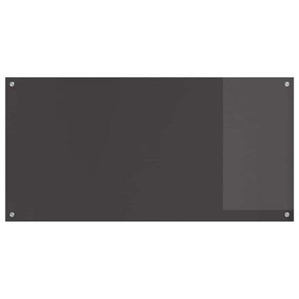 Köksskydd 2 pcs Mörkgrå 120 x 60 cm härdat glas