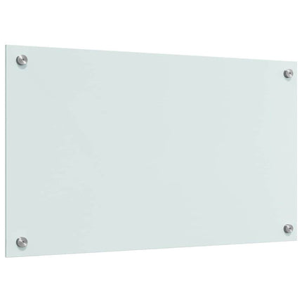 Köksskydd 2 pcs Vit 70 x 40 cm härdat glas