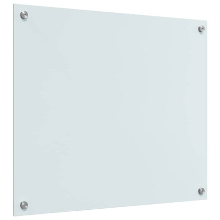 Köksskydd 2 pcs Vit 70 x 60 cm härdat glas
