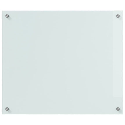 Köksskydd 2 pcs Vit 70 x 60 cm härdat glas