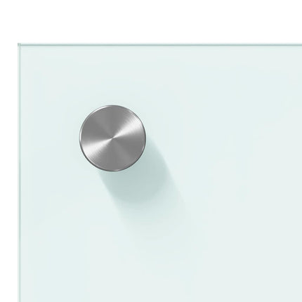 Köksskydd 2 pcs Vit 80 x 40 cm härdat glas