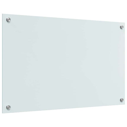 Köksskydd 2 pcs Vit 80 x 50 cm härdat glas