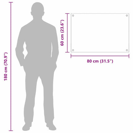Köksskydd 2 pcs Vit 80 x 60 cm härdat glas