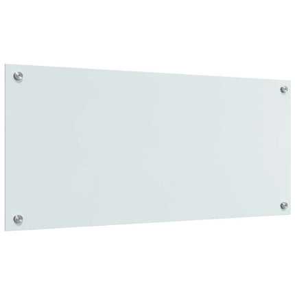 Köksskydd 2 pcs Vit 90 x 40 cm härdat glas