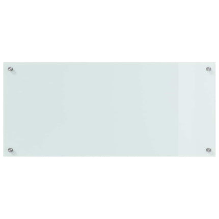 Köksskydd 2 pcs Vit 90 x 40 cm härdat glas