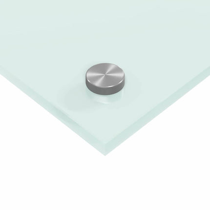 Köksskydd 2 pcs Vit 90 x 50 cm härdat glas