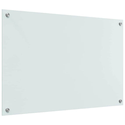 Köksskydd 2 pcs Vit 90 x 60 cm härdat glas