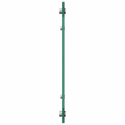 Köksskydd 2 pcs Vit 100 x 40 cm härdat glas