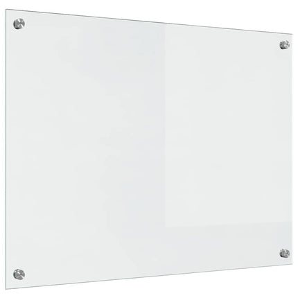 Köksskydd 2 st Transparent 80 x 60 cm härdat glas
