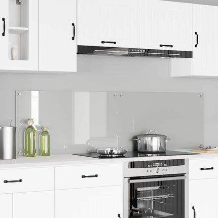 Köksskydd 2 pcs Transparent 90 x 50 cm härdat glas