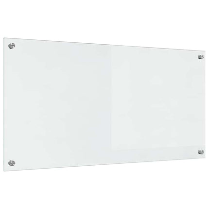 Köksskydd 2 pcs Transparent 100 x 50 cm härdat glas