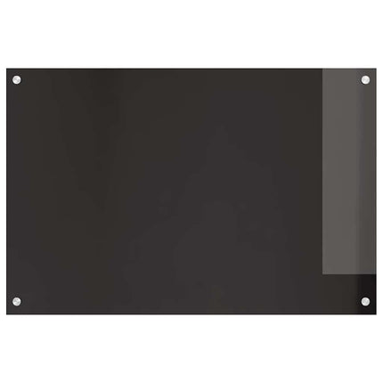 Köksskydd 2 pcs Svart 90 x 60 cm härdat glas