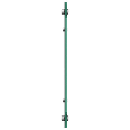 Köksskydd 2 pcs Svart 100 x 40 cm härdat glas
