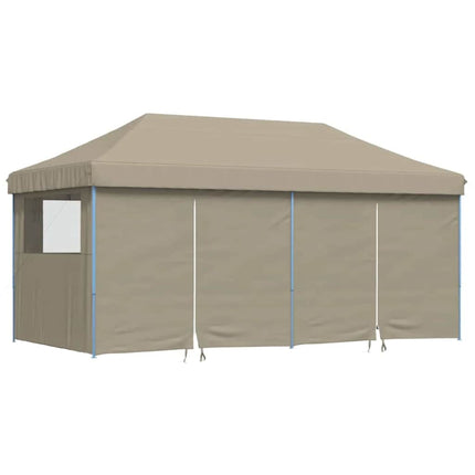 Partytält Pop-up Taupe 580 x 292 x 315 cm Oxford Tyg
