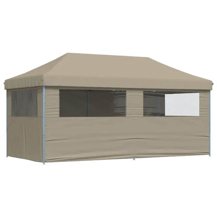 Partytält Pop-up Taupe 580 x 292 x 315 cm Oxford Tyg