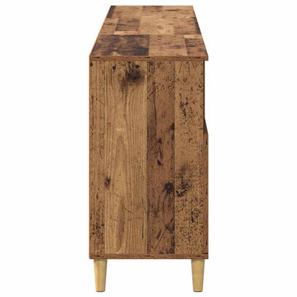 Skåp 3 pcs Gammalt trä 60 x 35 x 70 cm Konstruerat trä