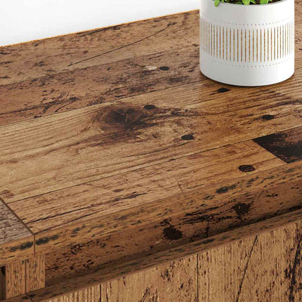 Skåp 2 pcs Gammalt trä 60 x 35 x 70 cm Konstruerat trä