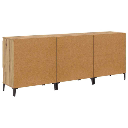 Skåp 3 pcs Artisan Ek 60 x 35 x 70 cm Konstruerat trä