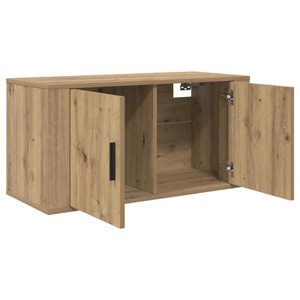 Väggmonterad TV-byrå Set 3 pcs Artisan Ek 80 x 34,5 x 40 cm