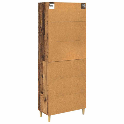 Skåp Gammalt trä 69,5 x 32,5 x 180 cm Konstruerat trä
