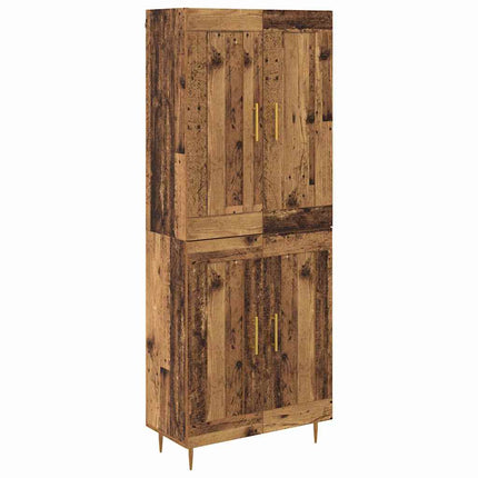 Skåp Gammalt trä 69,5 x 34 x 180 cm Konstruerat trä