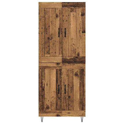 Skåp Gammalt trä 69,5 x 34 x 180 cm Konstruerat trä