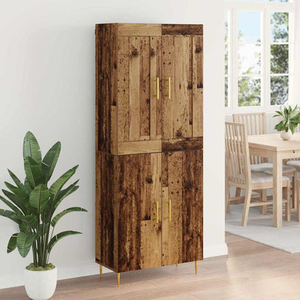 Skåp Gammalt trä 69,5 x 34 x 180 cm Konstruerat trä