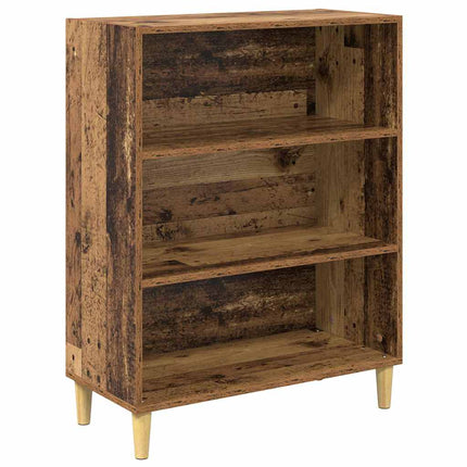 Skåp Gammalt trä 69,5 x 34 x 180 cm Konstruerat trä och glas