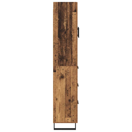 Skåp med låda 2 pcs Gammalt trä 69,5 x 34 x 180 cm