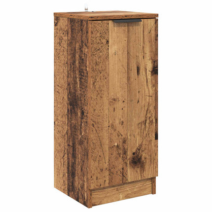Sideboard med låda 3 pcs Gammalt trä Konstruerat trä