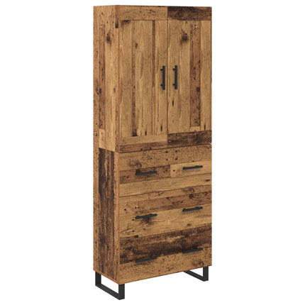 Skåp Gammalt trä 69,5 x 34 x 180 cm Konstruerat trä