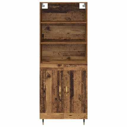Skåp Gammalt trä 69,5 x 34 x 180 cm Konstruerat trä