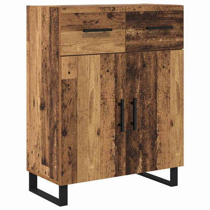 Skåp med låda 2 pcs Gammalt trä 69,5 x 34 x 180 cm